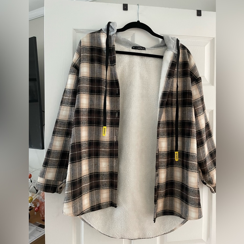 Zaful Plaid Sweatshirt